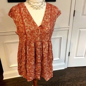 NWOT Anthropologie Vanessa Virginia Floral Blouse